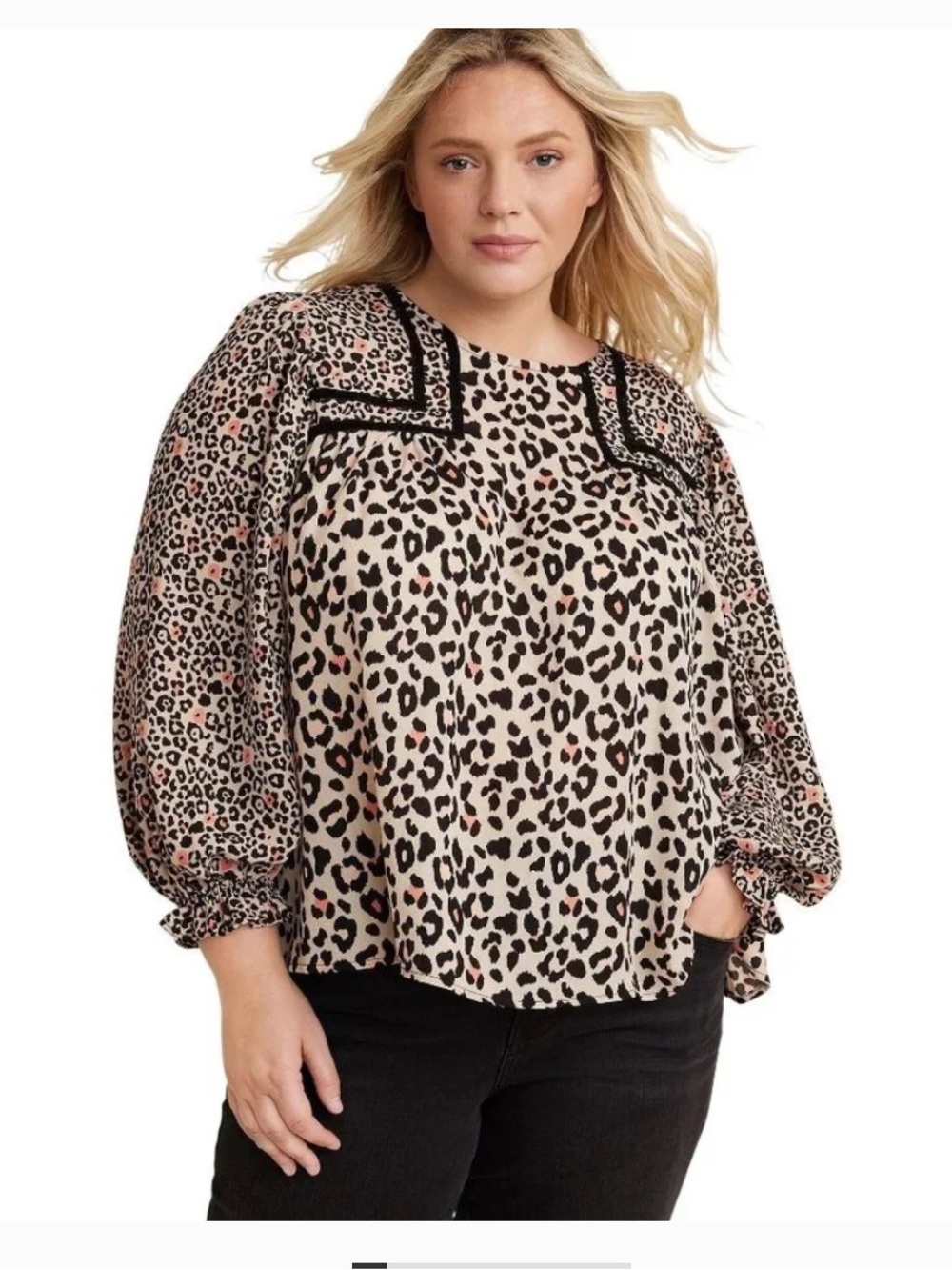 Maurices Leopard Print Top size 1X